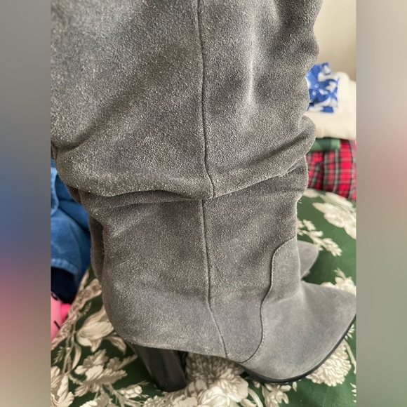 Suede Heeled Boots - Picture 3 of 6